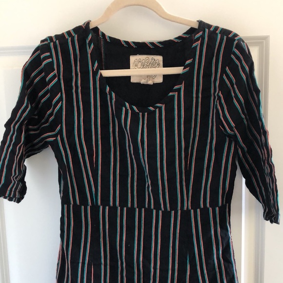 Ace & Jig Rowan Black Striped Dress - Picture 9 of 10